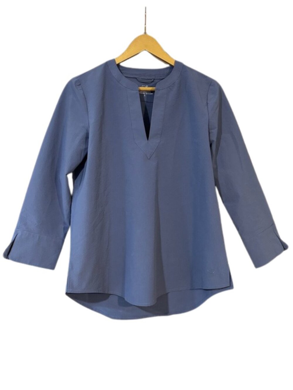 Vineyard Vines Navy Performance Long Sleeve Blouse Women’s Small Preppy